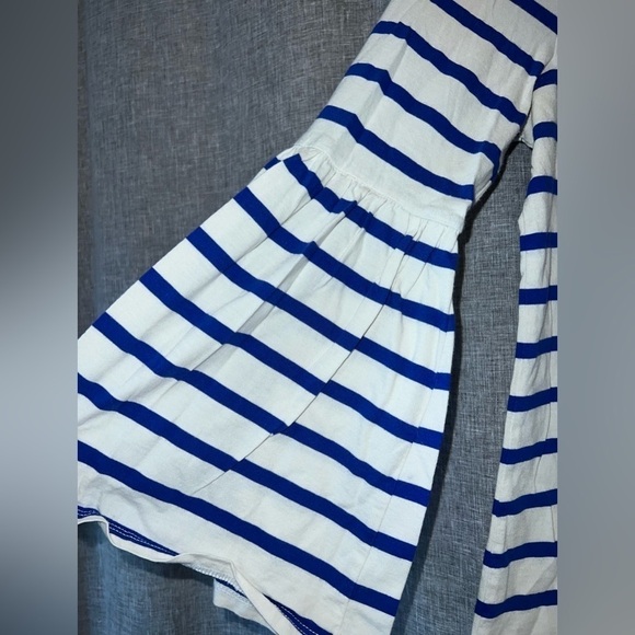 Banana Republic Blue & White Striped Bell Sleeve Top - Size Small - Picture 3 of 7